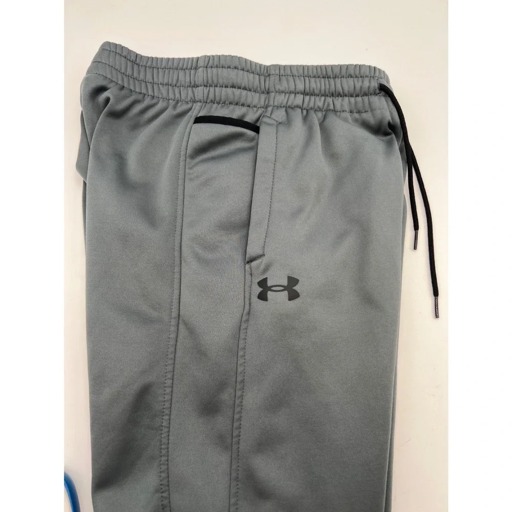 UNDER ARMOUR Joggers Men Small Gray Loose Fit Fleece Lined Athletic Pants Pocket